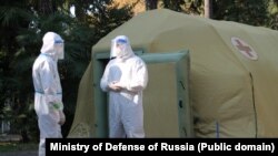 Многопрофильный госпиталь Минобороны России, развернутый в Сухуме