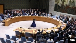 Birleşen Milletler Guramasynyň Howpsuzlyk Geňeşi Russiýanyň Ukraina çozuşynyň üçünji ýyl dönüminde ABŞ tarapyndan ileri sürlen çözgüde ses berdi