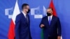 A lengyel és a magyar kormányfő, Mateusz Morawiecki és Orbán Viktor