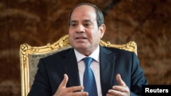 Presidenti i Egjipitit, Abdel Fattah el-Sissi. Fotografi nga arkivi. 