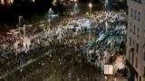 Belgrade - Gendarmerie in front of the Serbian Parliament where there were incidents after the mass protest, March 15, 2025