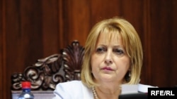 Kryetarja e Kuvendit të Serbisë, Sllavica Gjukiq Dejanoviq.