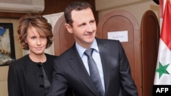 Predsednik Bašar el-Asad i njegova supruga Asma, februar 2012.