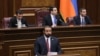 Վիճահարույց օրինագծի հեղինակը ելույթ է ունենում Ազգային ժողովում, Երևան, 17-ը հունիսի, 2025թ. 