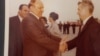 Vizita lui Todor Jivkov în România. Cei doi aveau o relație de prietenie specială (așa se explică și semilegalitatea antenelor „de bulgari” cu care erau prinse atât de pasionantele și neînțelesele programe ale televiziunii bulgare)