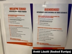 Minden figyelmeztetés franciául és hollandul is olvasható
