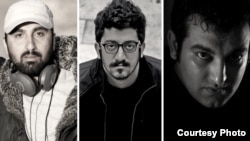  حسین رجبیان (تصویر سمت راست)، مهدی رجبیان (وسط) و یوسف عمادی

