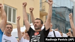 Ukoliko se slučajevi Mamić i Dragičević ne rasvijetle, neće biti napretka, kako u entitetima, tako i u državi BiH, niti evropskog puta: Davor Dragičević na protestu u Banjaluci 3. maja 2018. godine