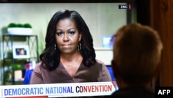 Fosta prima doamnă Michelle Obama în mesajul ei reînregistrat