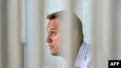 Alekszej Navalnij bírósági meghallgatása Moszkvában 2019. június 24-én