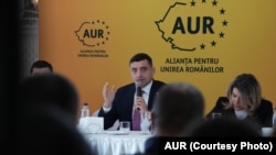 Președintele Alianței pentru Unirea Românilor (AUR), George Simion.