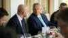 Orbán Viktor miniszterelnök (j) és Charles Michel, az Európai Tanács elnöke a Bledi Stratégiai Fórumon a szlovéniai Bledben, 2021. szeptember 1-jén