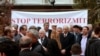 Protesta "Stop terrorizmit", e mbajtur në Prishtinë,24 prill 2012.
