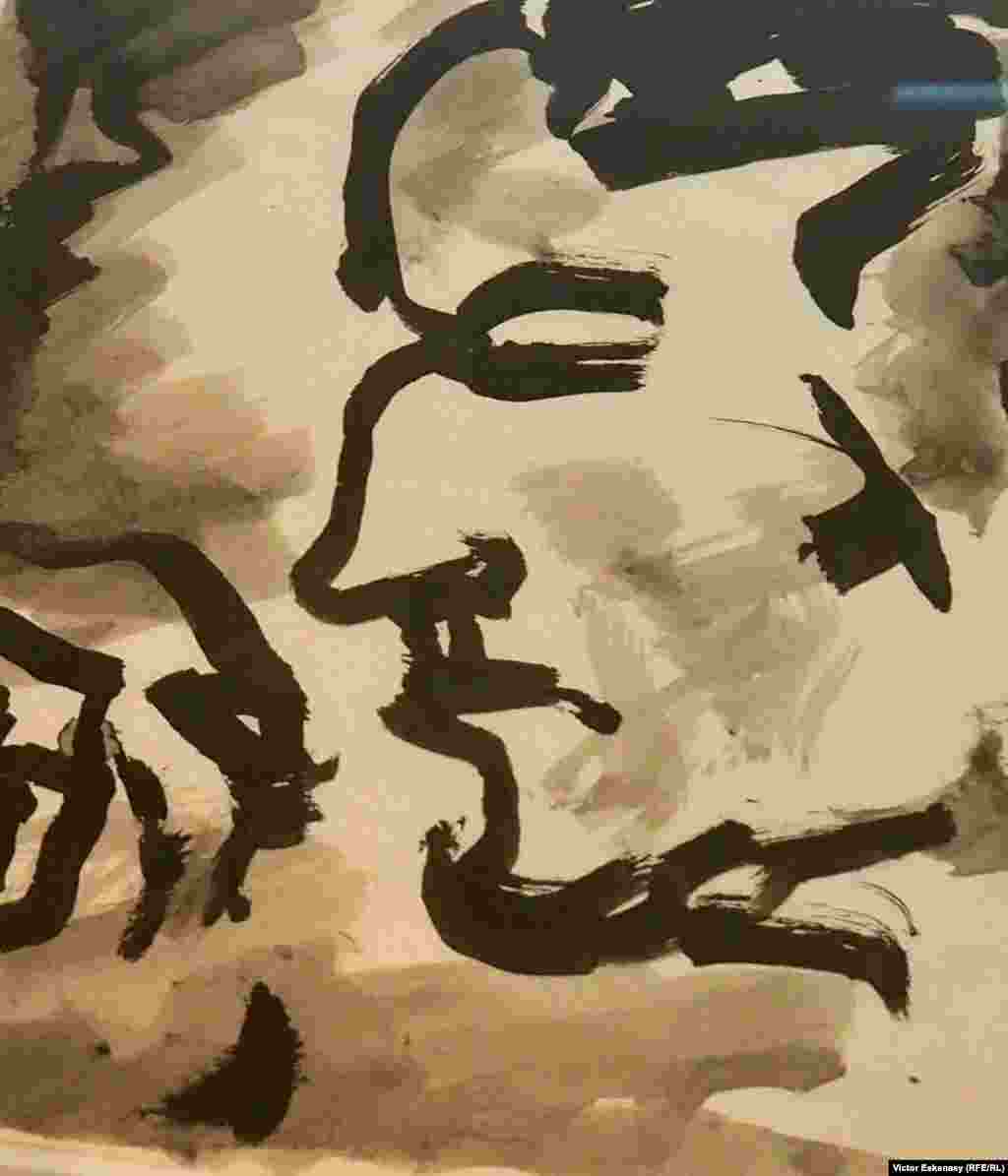 Fritz Ascher, Portretul lui Max Pechstein, ca. 1963. 