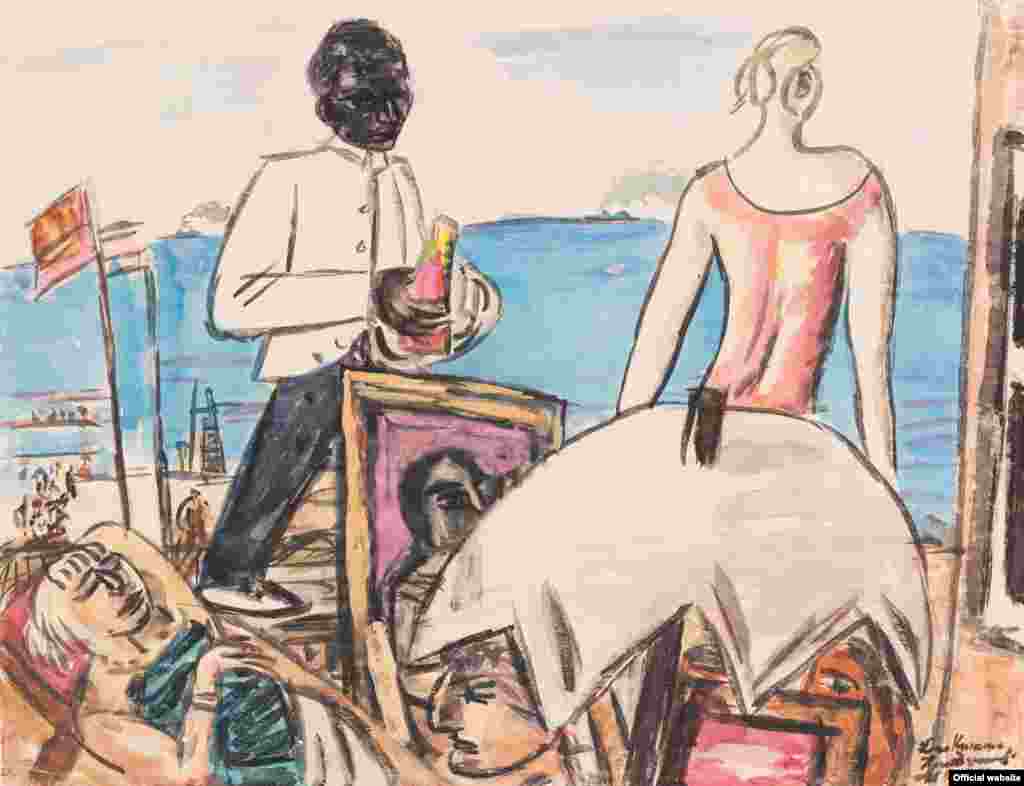 Max Beckmann (1884–1950) Cafenea pe malul mării la Zandvoort, 1934