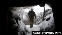 Під час бойових дій у Луганській області, зима 2022 року