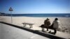 Plajă în apropiere de portul din Varna 