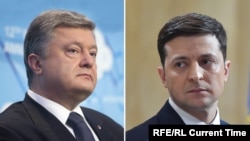 Петр Порошенко и Владимир Зеленский, коллаж 