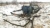 Пророссийские сепаратисты возле боевой машины. Светлодарская дуга, 19 декабря 2016 года