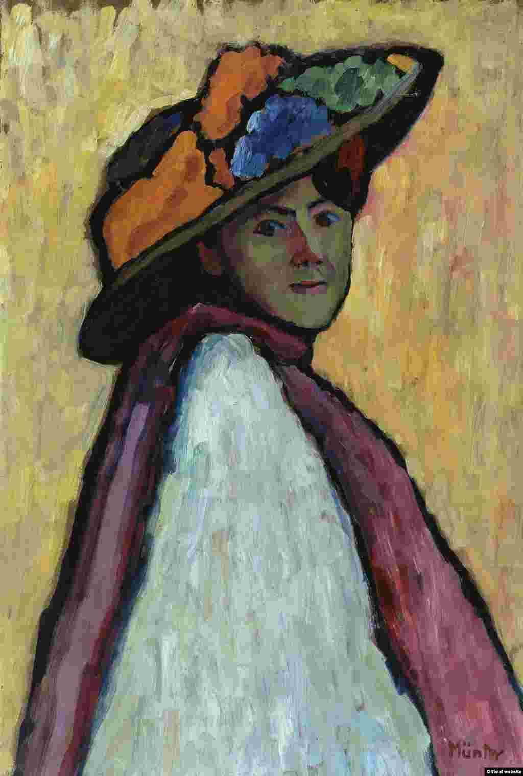 Gabrielle Münter, Portretul Mariannei von Werefkin 1909.