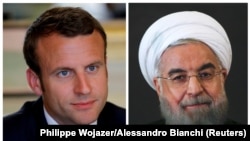 حسن روحانی (راست) و امانوئل مکرون، روسای جمهوری ایران و فرانسه.