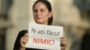 La un protest la București